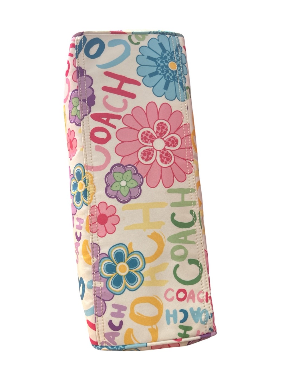 Coach Daisy Multicolor Floral Nylon Tote - Picture 7 of 11